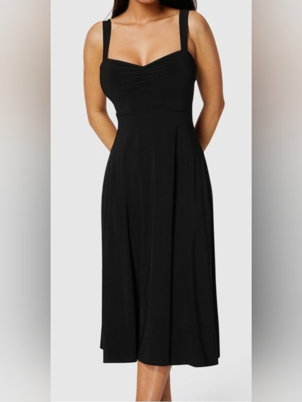 Sweetheart Fit & Flare Midi Dress